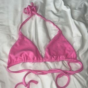 frankie bikinis pink bikini top